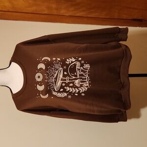 Plus Size Sweatshirt Mushrooms Size 1X